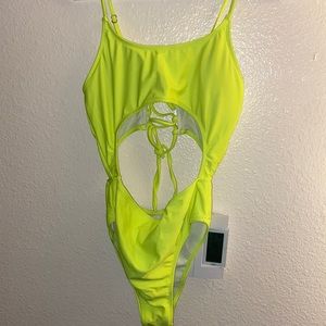 Lime green bathing suit